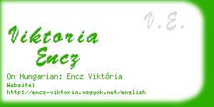 viktoria encz business card